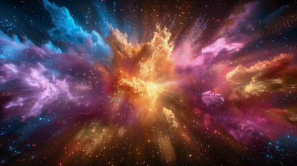 Exploding Colors in the Cosmos..