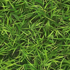 Obraz premium A seamless pattern displaying a natural grass surface with a realistic mix of green hues and shadowing
