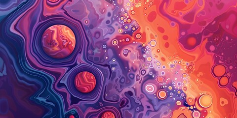 Simple background with some empty areas, fractral, psychedelic comic design