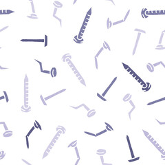 Nail Vector Seamless Pattern illustration for Print, Wallpaper, Decoration.