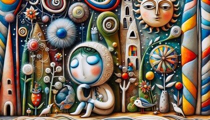 Fototapeta premium Criaturas Fantásticas Un Viaje a lo Imaginario