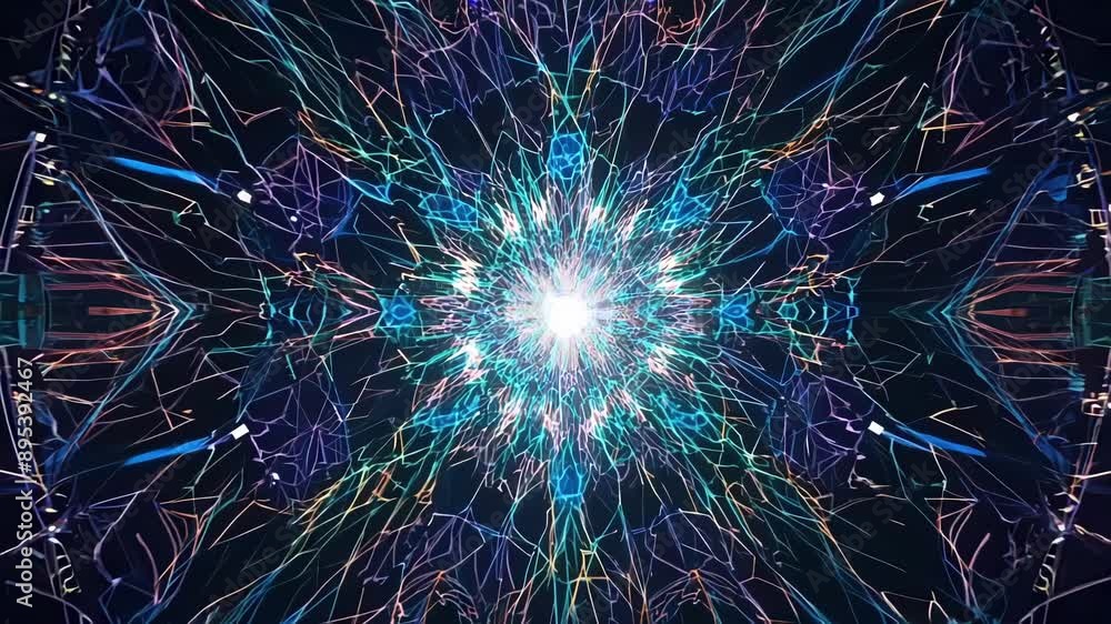 Poster a dazzling display of everchanging lights forming an otherworldly tapestry of intricate patterns.
