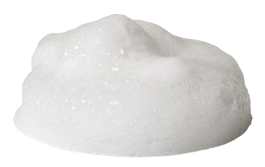 white liquid foam from soap or shampoo isolated with clipping path on background. set of detergent  shower gel bubble, white foam bubbles.