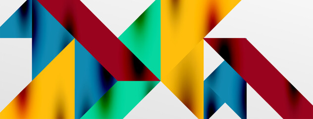 Tech minimal overlapping triangle shapes elements geometric graphic pattern