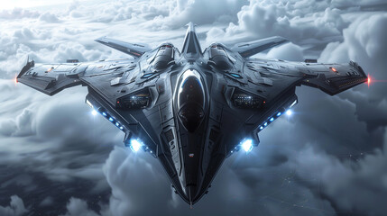 futuristic fighter jet 