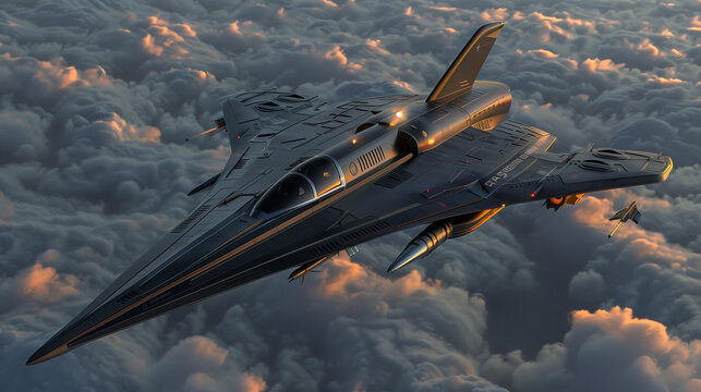 futuristic fighter jet 