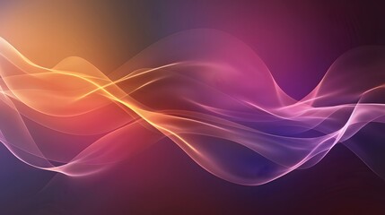 Naklejka premium Abstract Waveforms: A modern abstract background with smooth waveforms and gradient colors.