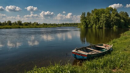 boats on the lake