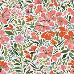 Colorful Floral Seamless Pattern
