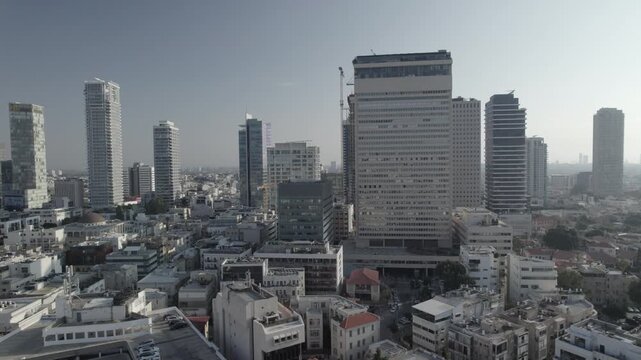 Shalom Meir Tower, tel aviv - Constructed in 1965 and was Israel's first skyscraper, now there are a lot of towers around him and they much taller (D-log)