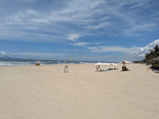 the beautiful Non Nuoc beach in Da nang, Vietnam