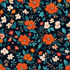 Colorful Floral Seamless Pattern