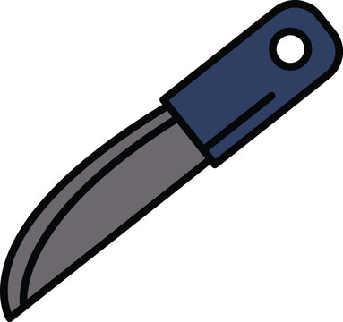 recommend clip art: Pocket knife icon in line style.