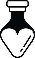 Halloween potion in line icon style