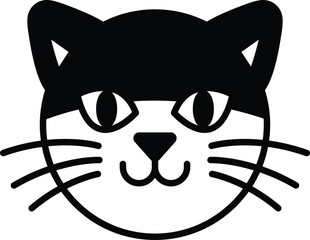 cat in line icon style