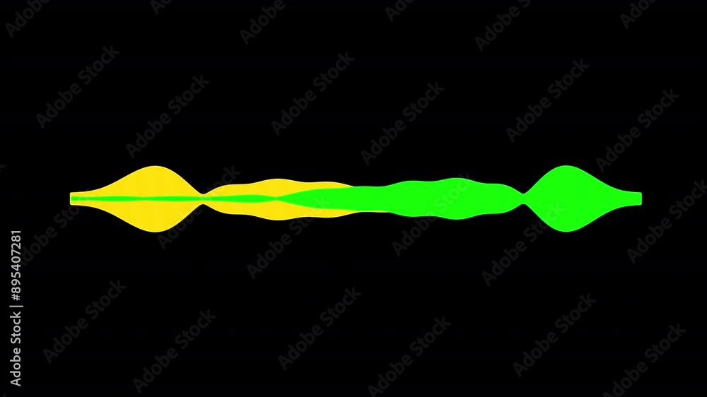 Poster audio waveform visualization, colorful waveform, audio spectrum waveform on transparent background.