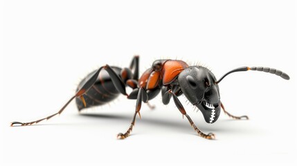 Ant animals on white background isolated