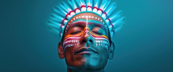 Generate an eye-catching ad for Peru&rsquo;s Festival of the Lord of Sip&aacute;n, featuring vibrant lighting and plenty of copy space.