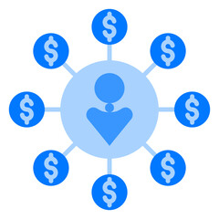 affiliate market Blue Flat