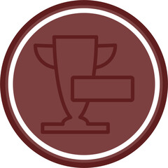 SERP Ranking Vector Line Double Circle Maroon