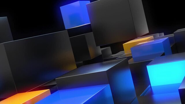 Luxurious hexagonal skin layers displaying elastin enhancement, flat, luxurious jewel tones background Abstract 3d animation, geometric background design, 4k seamless looped video