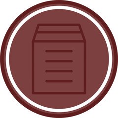 Package Vector Line Maroon Circle Maroon