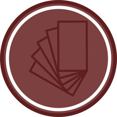 Cash Vector Line Maroon Circle Maroon