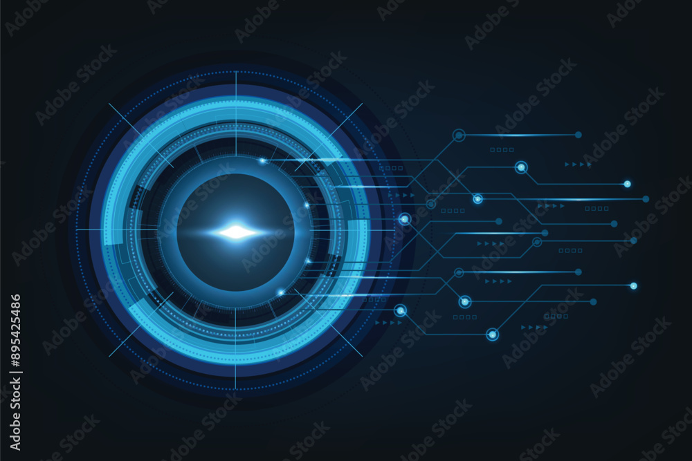 Poster technology background hi-tech communication concept innovation abstract background
