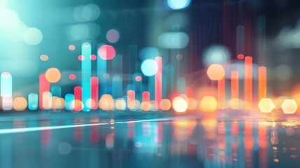 Gentle lighting on a digital analytics dashboard with soft background colors, promoting brand loyalty in a novel way