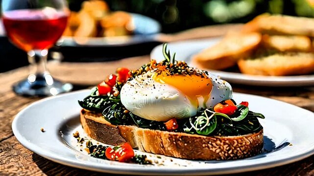 bruscheta with chard