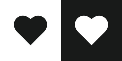 Love like black and white icon sign symbol vector.