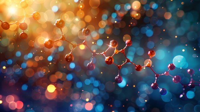 A molecular model of serotonin, a neurotransmitter known for its role in mood regulation and happiness, with emphasis on its chemical structure and interactions with serotonin rece