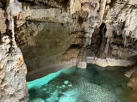 The Natural Arch caverns in San Antonio Texas