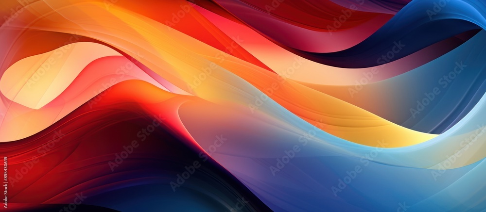 Wall mural Abstract Swirling Colors