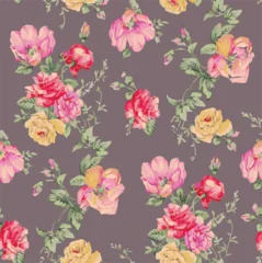 Gordijnen abstract,  blooming flowers, motif arrangement with medium tone, all over vector design,  background illustration digital image for wrapping paper or textile printing © DESIGN CENTER