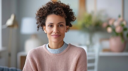 A compassionate therapist listens intently to a client in a warmly lit office.