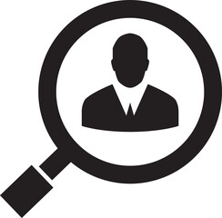 Magnifier and Recruitment Icon
