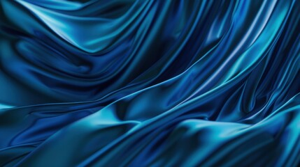 Obraz premium Dynamic and futuristic blue strep lines on a dark background with a shiny and elegant 3d design