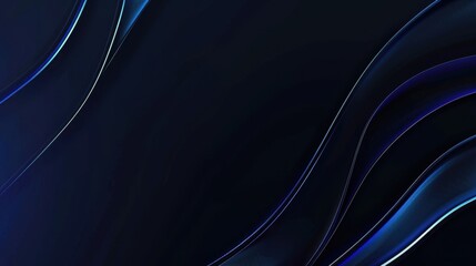 3d modern of shiny blue lines on a dark background