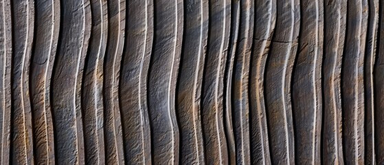  Panoramic close-up, high detail scan of grooved lines texture, Generative AI