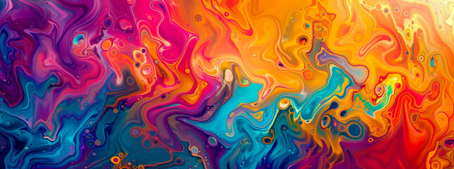 Dynamic abstract fluid motion artwork