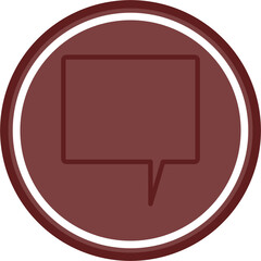 popup Vector Line Double Circle Maroon