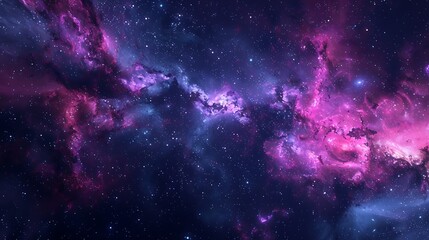 Fototapeta premium Cosmic Landscape: A Journey Through the Stars