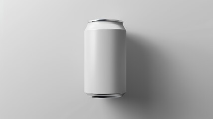 White Can on White Background