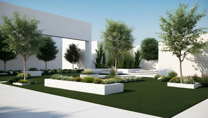 Modern Style landscape design model