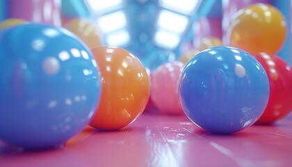 Naklejka premium Set of colorful spheres