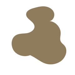 Neutral abstract shapes blob vector decoration