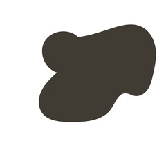 Neutral abstract shapes blob vector decoration