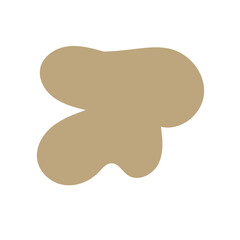 Neutral abstract shapes blob vector decoration