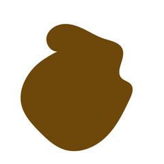 Neutral abstract shapes blob vector decoration